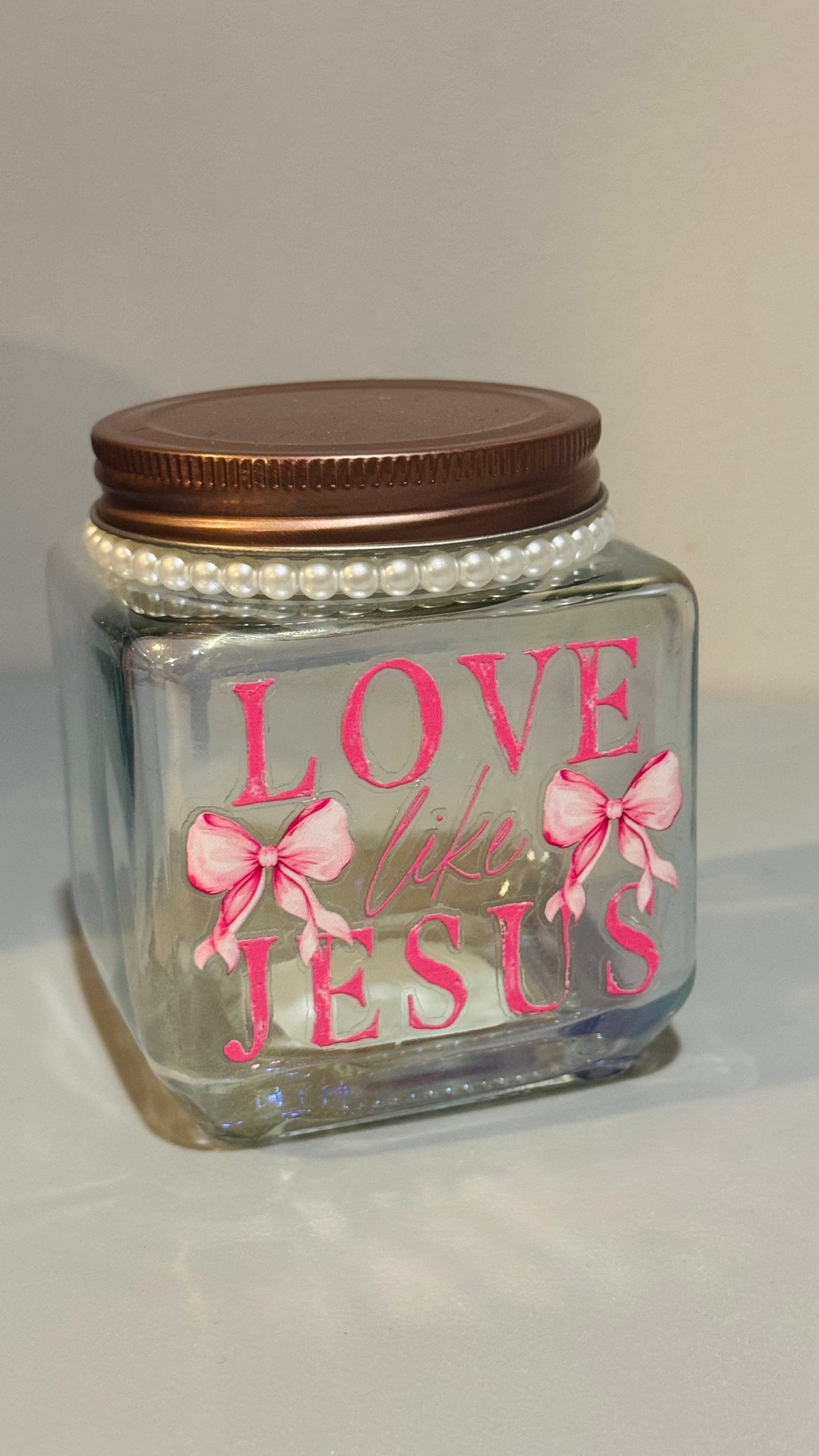 Love Like Jesus – Pearl Prayer Jar