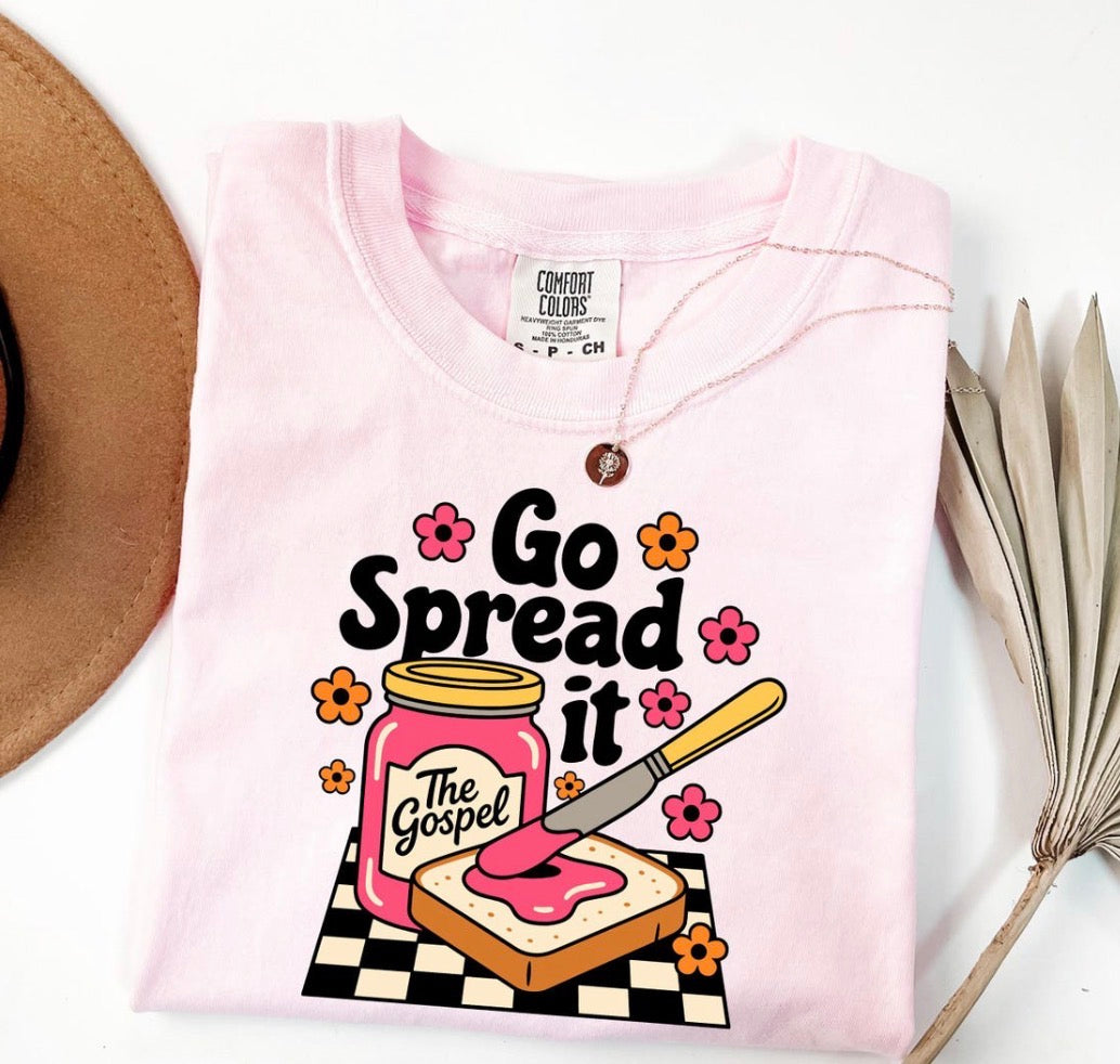Go Spread The Gospel Tee | Faith-Based Graphic Tee | Available in All Styles