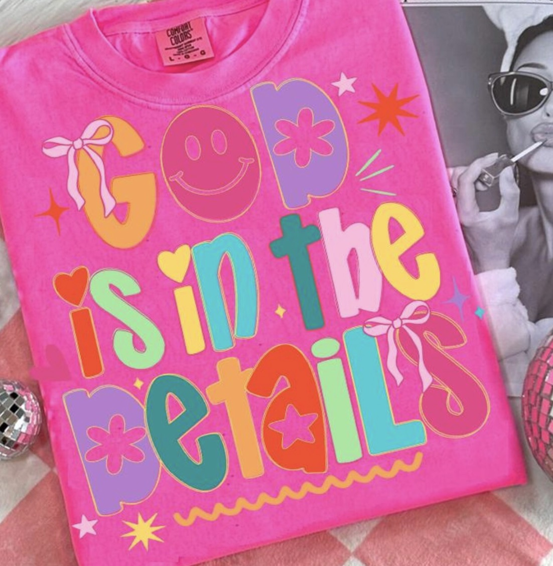 God Is In The Details – Comfort Colors Graphic Tee
