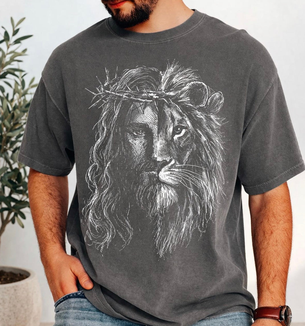 Lion of Judah Tee | Premium Comfort Colors Tee | Oversized Design
