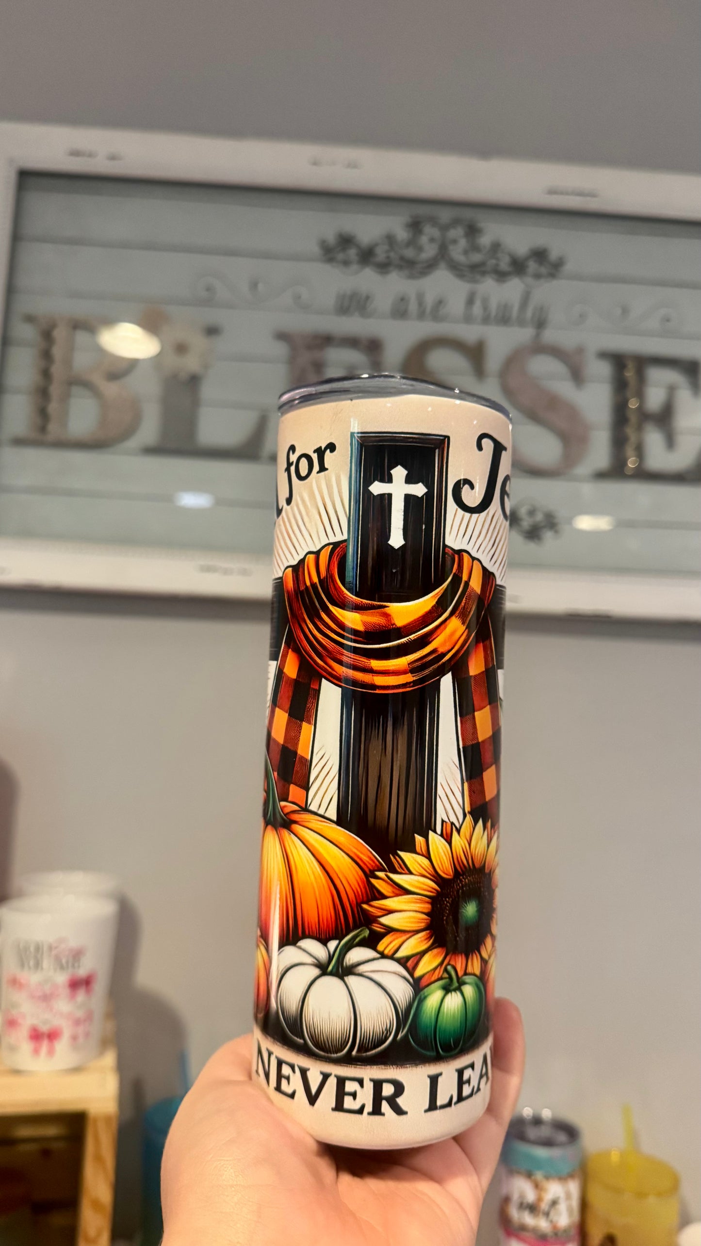 Fall For Jesus Tumbler