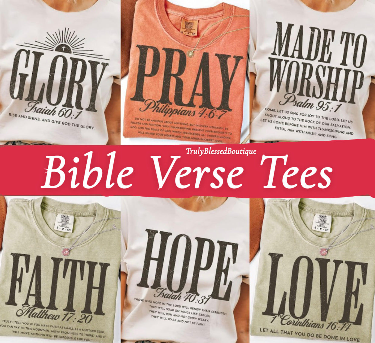 Bible Verse Comfort Colors T-Shirt | Christian Faith Graphic Tee