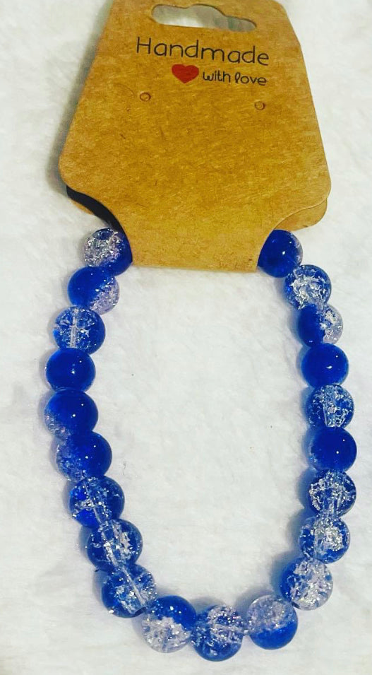 Blue crystal bracelet
