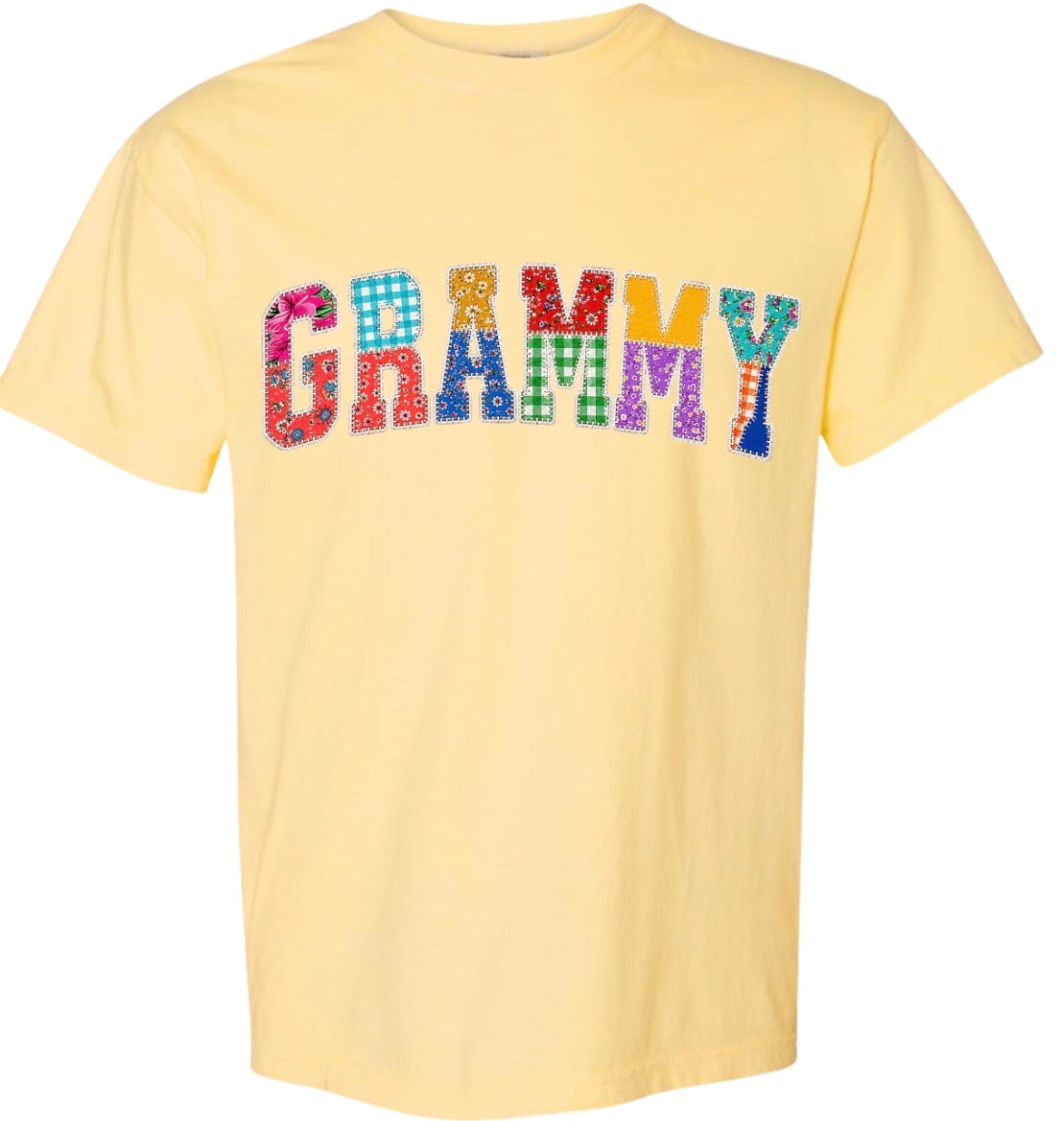 Comfort Colors Tee Grammy Patchwork