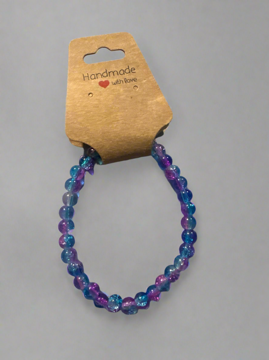 Twilight Color Shift Stretch Bead Bracelet