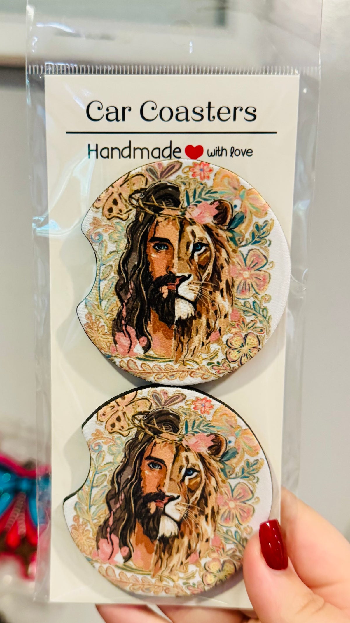 Lion Of Judah Car Coaster Set