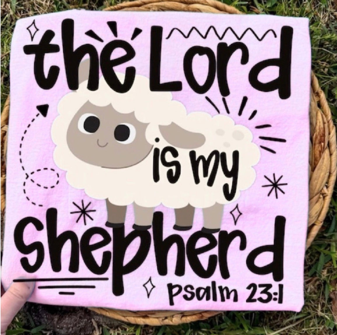 Youth Gildan Softstyle Christian T-Shirt | The Lord Is My Shepherd | Psalm 23:1 Kids Faith Tee