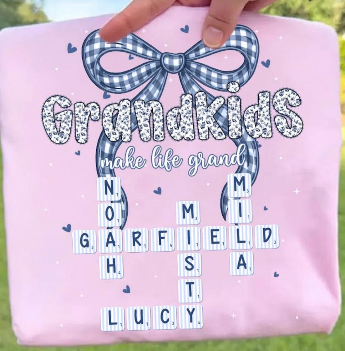 Personalized Grandma Shirt – Grandkids Make Life Grand Shirt – Custom Names Shirt – Grandma Gift – Custom Family Shirt