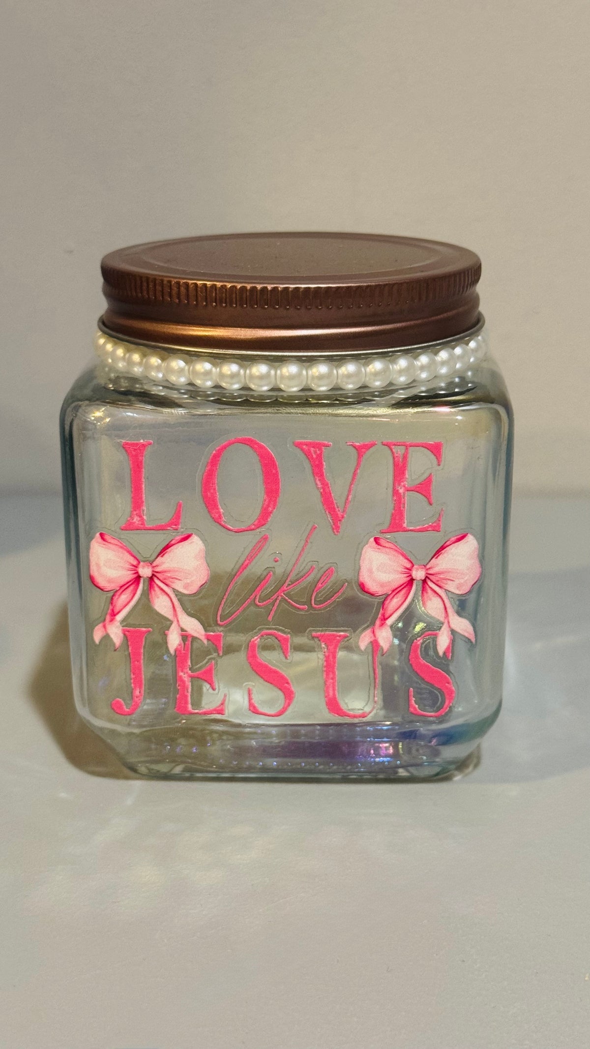 Love Like Jesus – Pearl Prayer Jar