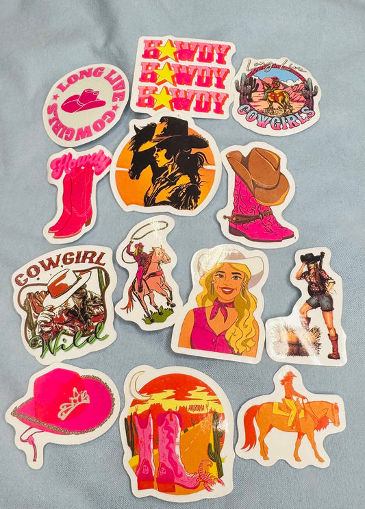 Western Cowgirl Mystery Sticker Bundle