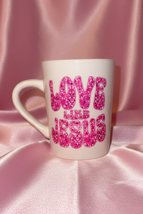 Love Like Jesus 14oz UV DTF Wrapped Mug – Truly Blessed Boutique