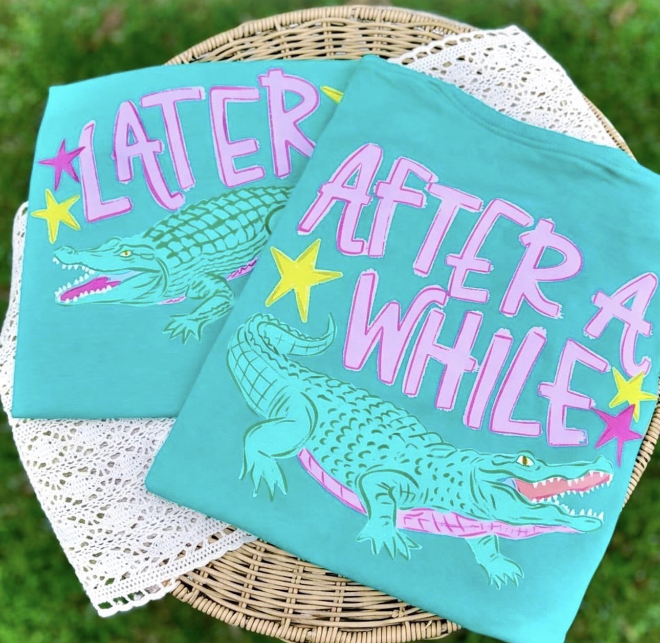 Later Gator Comfort Colors Graphic Tee | Funny Southern Preppy Alligator Shirt