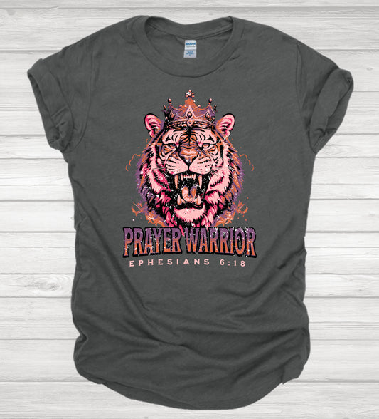 Prayer Warrior - King of the Jungle (Ephesians 6:18) T-Shirt Pre-Order