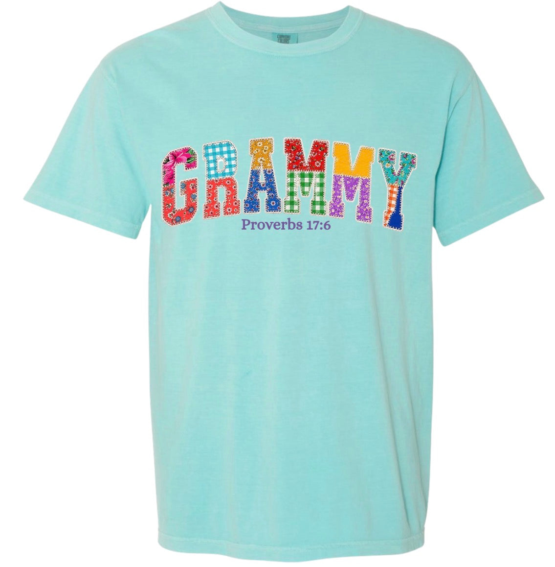 Comfort Colors Tee Grammy Patchwork