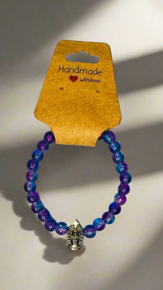 Little Girl’s Crown Charm Bracelet