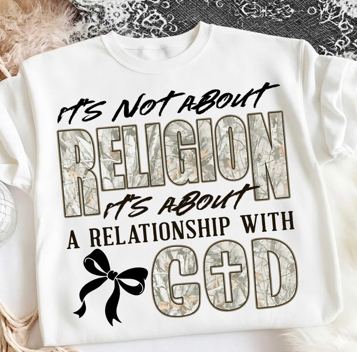 It’s Not About Religion, It’s About a Relationship with God Shirt – Faith-Based Graphic Tee, Christian Apparel