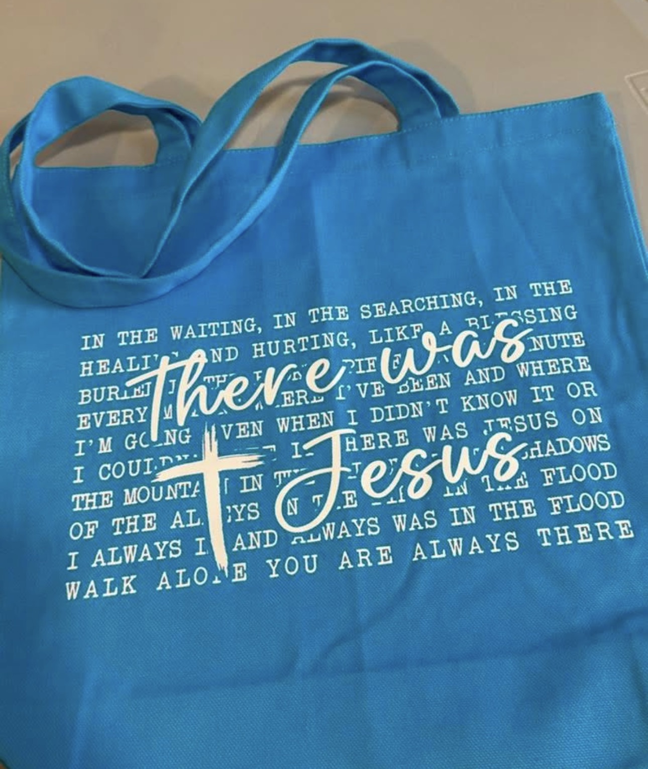 🛍️ There Was Jesus Tote Bag | Christian Faith Tote