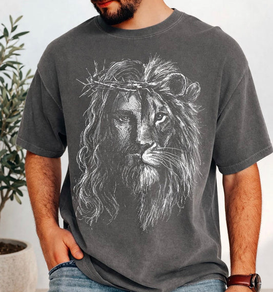 Lion of Judah Tee | Premium Comfort Colors Tee | Oversized Design