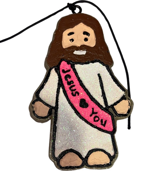 Jesus Loves You Fresh Linen Freshie
