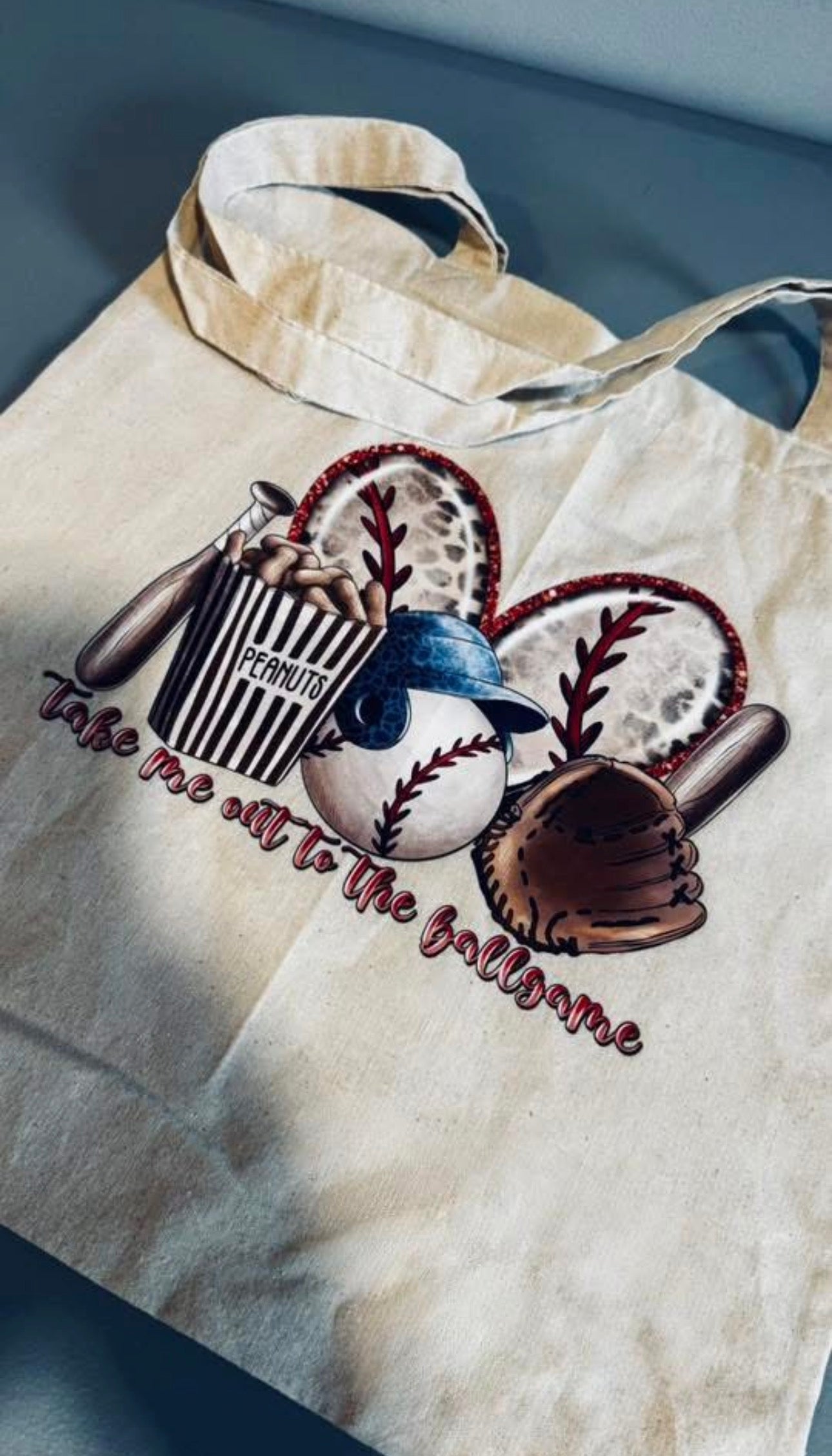 🛍️ Take Me Out to the Ballgame Tote Bag | Baseball Lover Tote