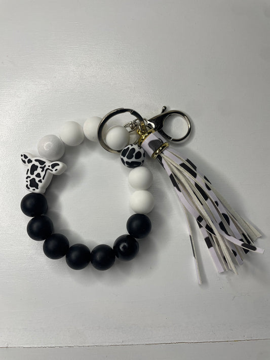 Keychain cow print