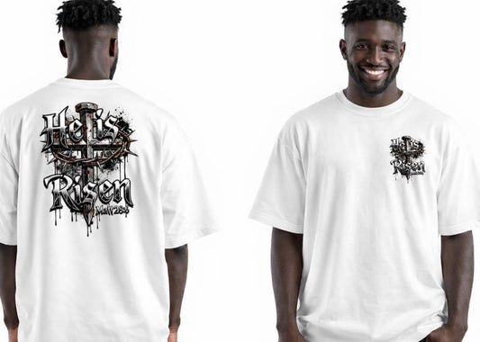 He Is Risen Shirt – Christian Easter T-Shirt, Faith Cross Graphic Tee, Matthew 28:6 Religious Shirt, Christian Apparel, Easter Outfit Men’s Shirt