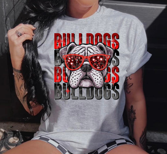 Bulldogs Bling Shades Tee 🐾 Pre-Order