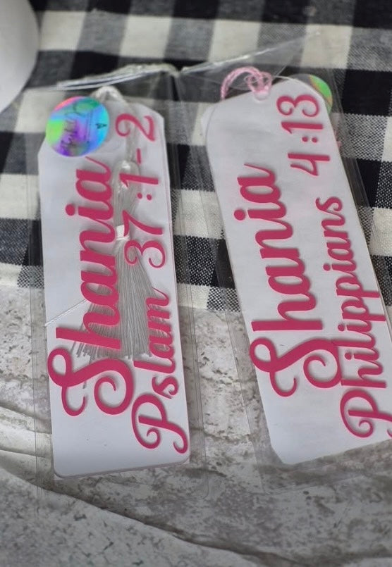 Custom Acrylic Bookmark with Tassel