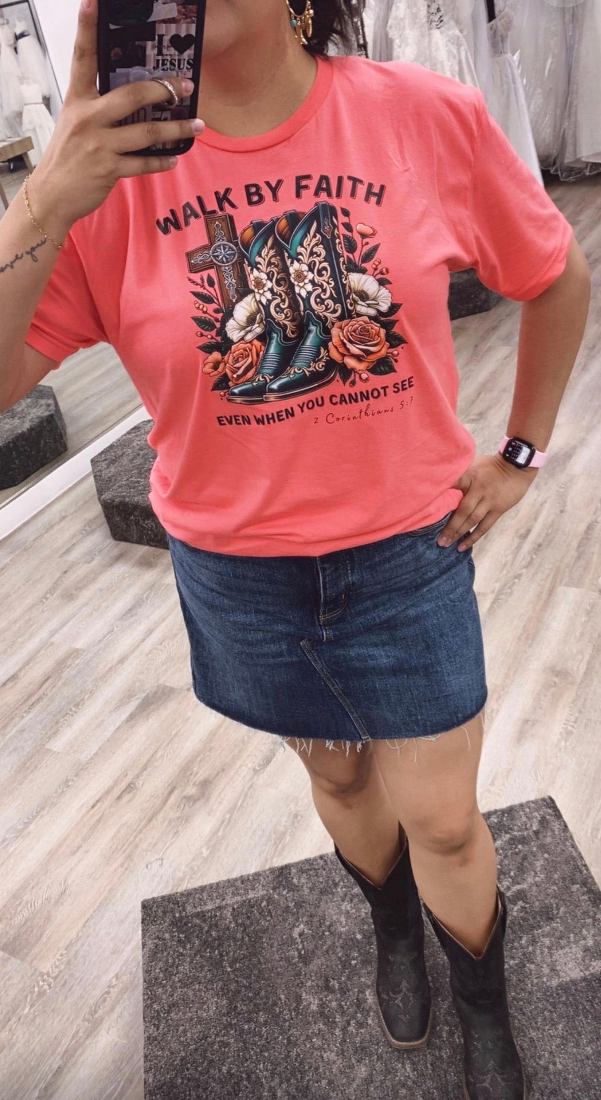 Walk By Faith Christian Tee