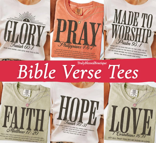 Bible Verse Comfort Colors T-Shirt | Christian Faith Graphic Tee